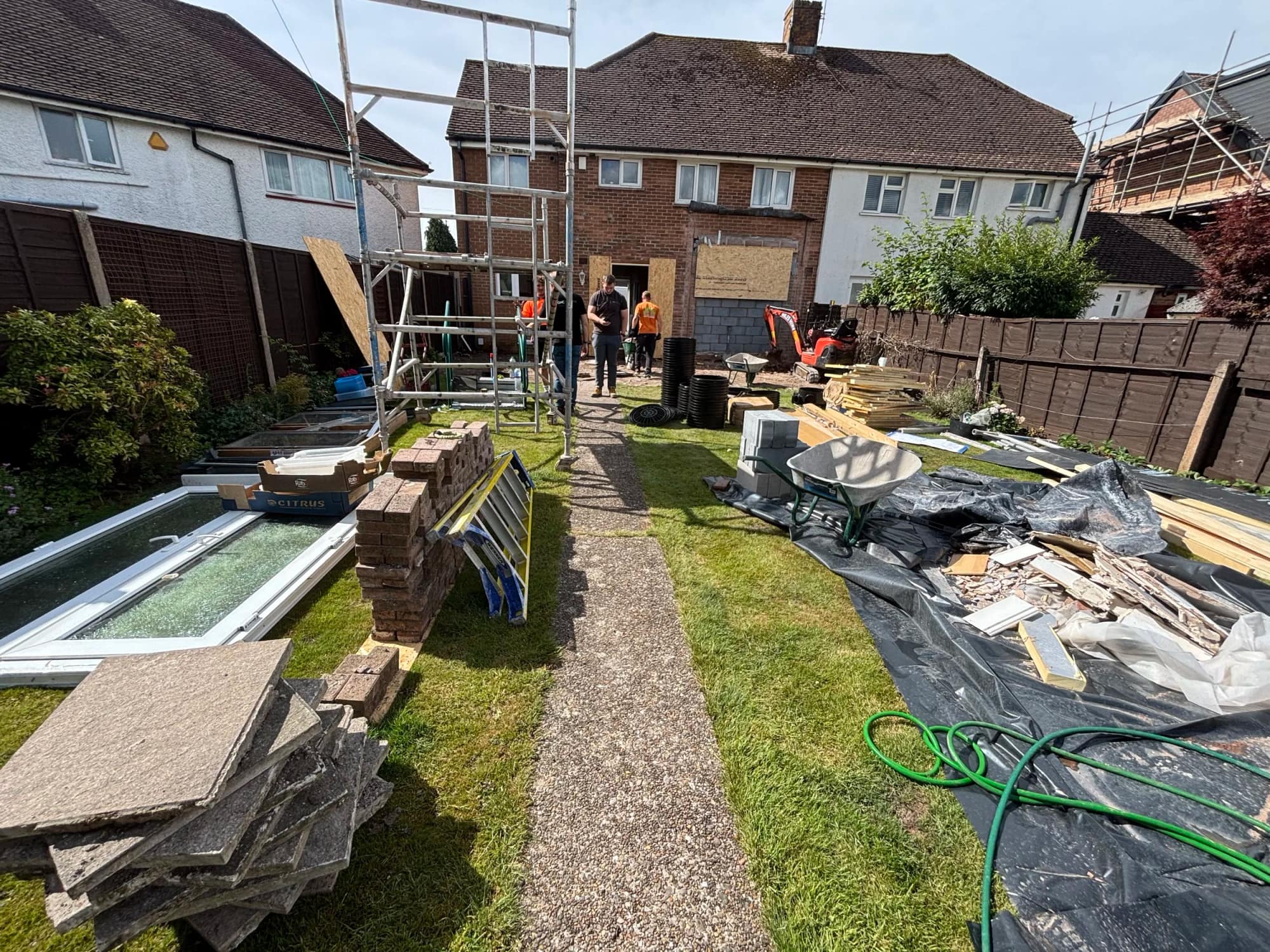 Living Room and Dining Room Double Extension Before image 2